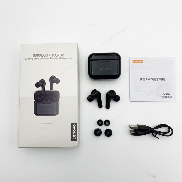 Lenovo QT82 Wireless Bluetooth 5.0 Earbuds Touch Control Movement Lenovo QT82 Wireless Bluetooth 5.0 Earbuds Touch Control Movement